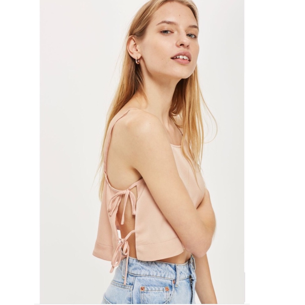 TOPSHOP Side Tie Crop Camisole